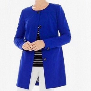 Chico's Sapphire Blue Ponte Knit Topper